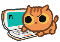 Angry Typing Sticker