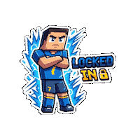 Locked In Football Sticker