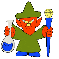 Magic Wizard Sticker by Pablo