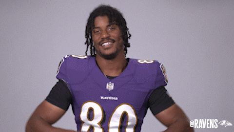 Football Smiling GIF by Baltimore Ravens