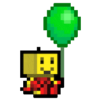 Balloon 8Bit Sticker
