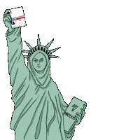 United States America Sticker by INTO ACTION