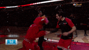 high five chicago bulls GIF by NBA