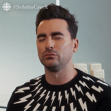 embarrassed schitts creek GIF by CBC