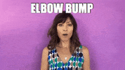 YourHappyWorkplace your happy workplace wendy conrad elbow bump GIF