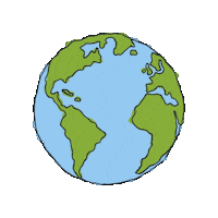 World Planet Sticker by Kazouvakanties