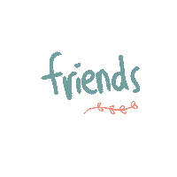 gitarin friends vintage pastel reunite Sticker