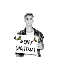 justin bieber christmas Sticker