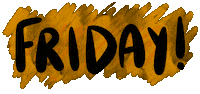 Days Of The Week Friday Sticker