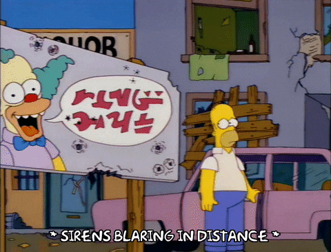 Blaring Season 4 GIF by The Simpsons