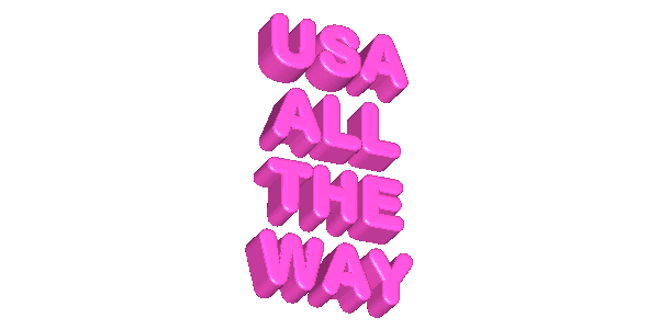 Usa All The Way Sticker by USA Lacrosse