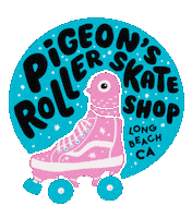 pigeonsrollerskateshopLBC pigeon rollerskate rollerskating roller skate Sticker
