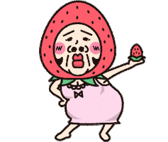 Spring Strawberry Sticker