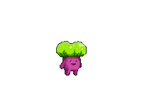 corvinanim happy pixelart walking mushroom Sticker