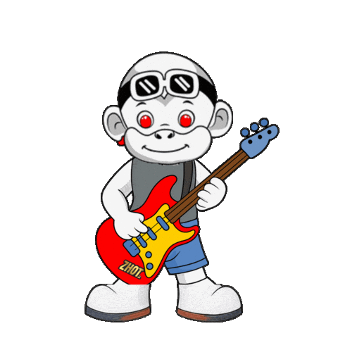 Rock Guitar Sticker by Zhot Music