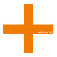 Orange Cross Sticker by Medical Instinct® Deutschland GmbH