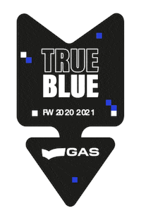 GASjeans fashion blue arrow gas Sticker