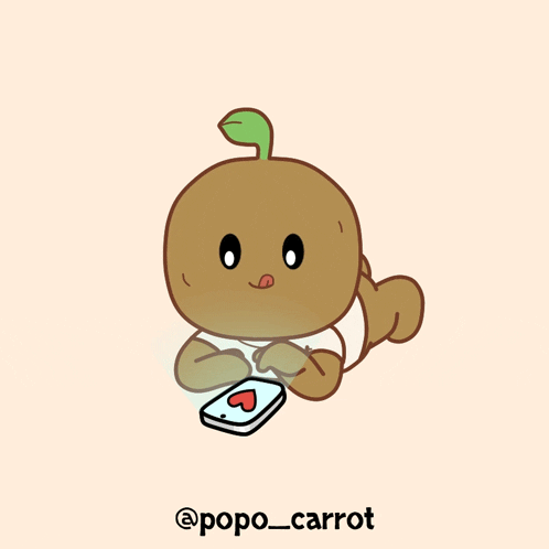 popo_carrot giphyupload love heart romance GIF