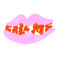 coffeeandcastoffs phone lips callme phonecall Sticker