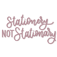 Lettering Stationery Sticker