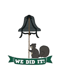 We Did It Celebration Sticker by William & Mary