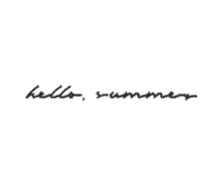 Summer Hello Sticker by Banana Peel Flip Flops