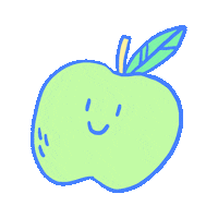 Happy Apple Sticker