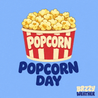 National Popcorn Day GIF by Brzzy