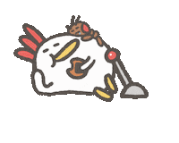 Couch Potato Ant Sticker