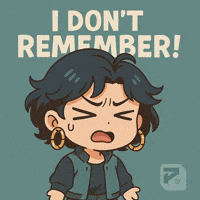 Dont Remember No Idea GIF by Persona