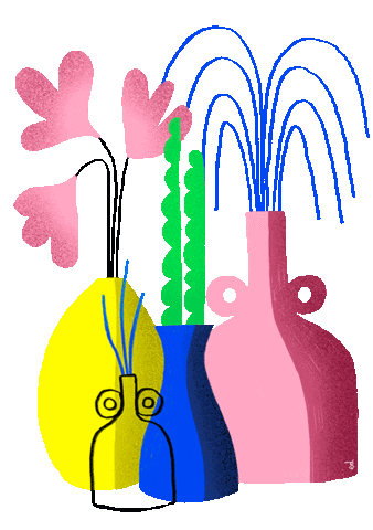 Happy Home Flower Sticker by ed_illustrates