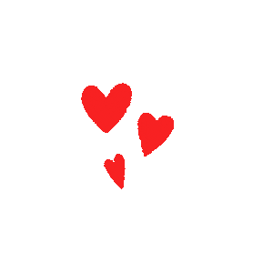 Red Hearts Sticker by AMOREPACFIC