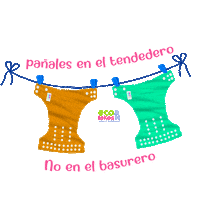 Laundry Diaper Sticker by Ecolokos