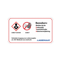 Asbest Sticker by Lagemaat
