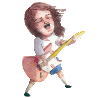 Rock Estrella Sticker by Catapulta editores