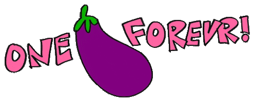 eggplant Sticker by But Like Maybe