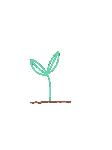 Emsjcreative giphyupload vegan plants grow Sticker