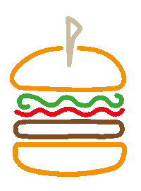 neon burger Sticker by Goiko Grill