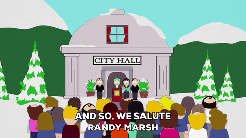 snow randy marsh GIF by South Park 