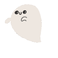 Scared Halloween Sticker