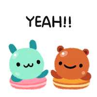 happy dance Sticker by pikaole