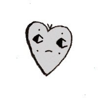 Sad Heart Sticker