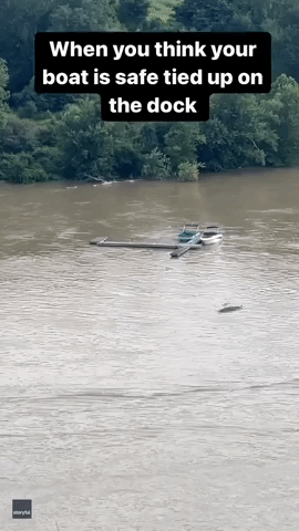 Dock Floats Down Connecticut River With Boats Still Attached, as Area Remains Under Flood Watch