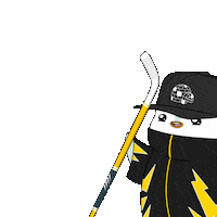 Ice Hockey Sticker by Pudgy Penguins