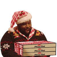 Excited Christmas Time Sticker by Pizza Hut