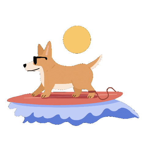 Dog Summer Sticker