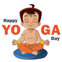 Yoga Yogalife Sticker by Chhota Bheem