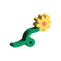 Yellow Flower Sticker by Sunnie