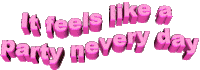 pink it feels Sticker by AnimatedText