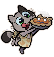 Happy Thanksgiving Day Sticker by Créu Cat